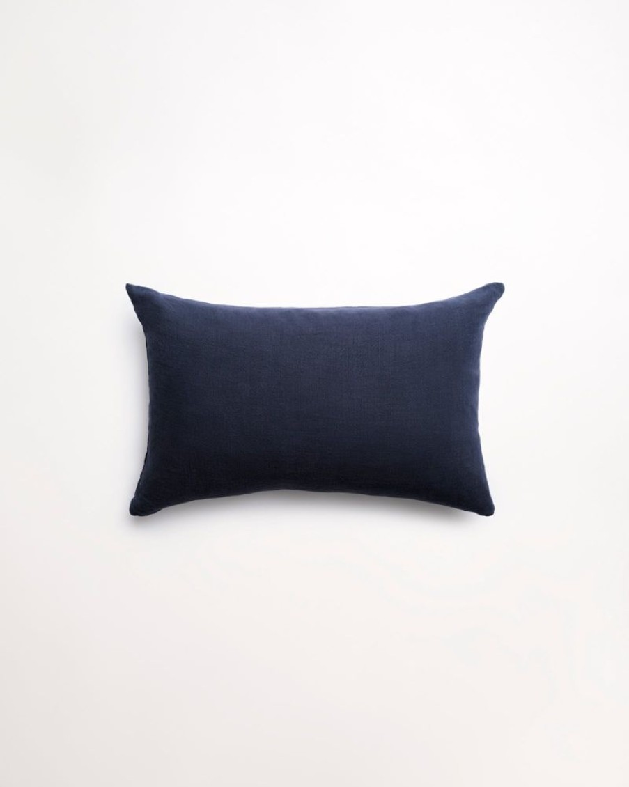 Cushions Hommey | Cushion - Lumbar Linen Indigo Cushion